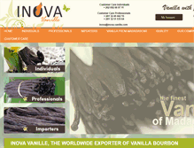 Tablet Screenshot of inova-vanille.com